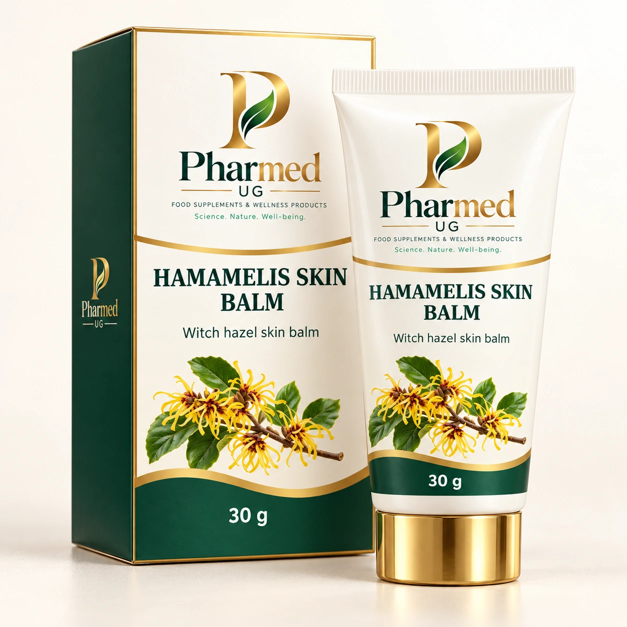 PHARMED HAMAMELIS SKIN BALM packaging visualisation