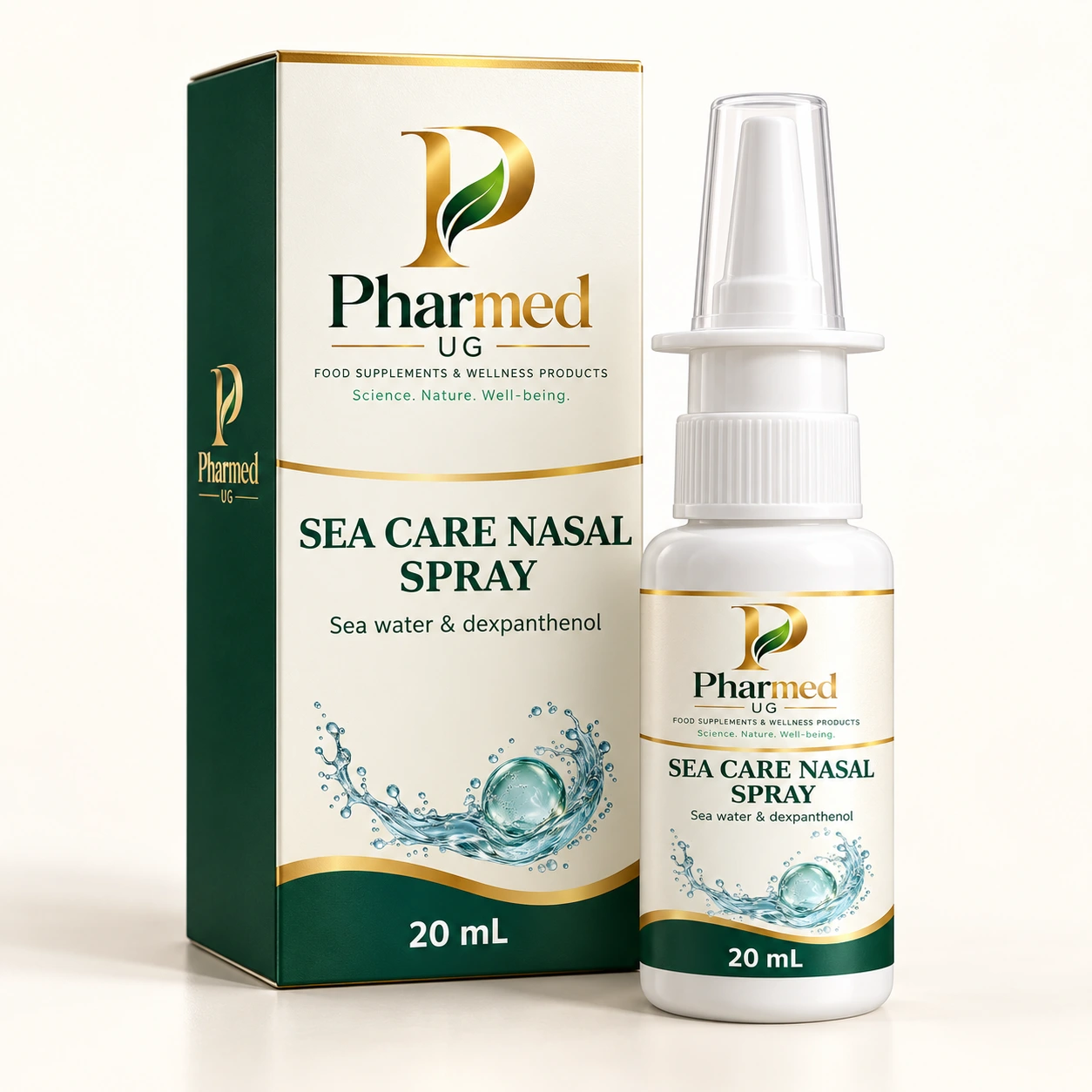 PHARMED SEA CARE NASAL SPRAY packaging visualisation