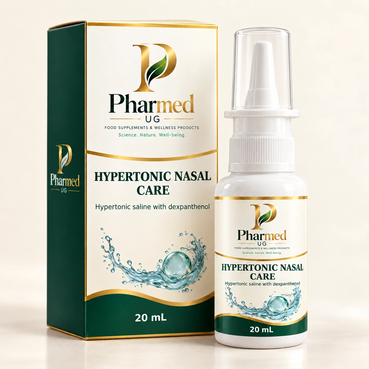 PHARMED HYPERTONIC NASAL CARE packaging visualisation