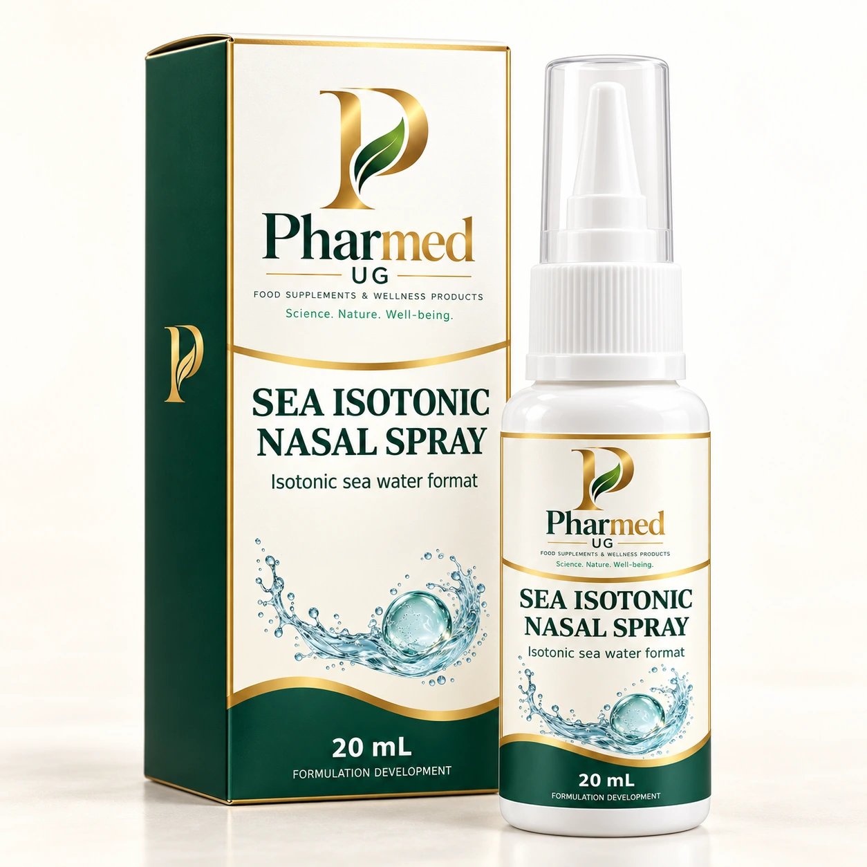PHARMED SEA ISOTONIC NASAL SPRAY packaging visualisation