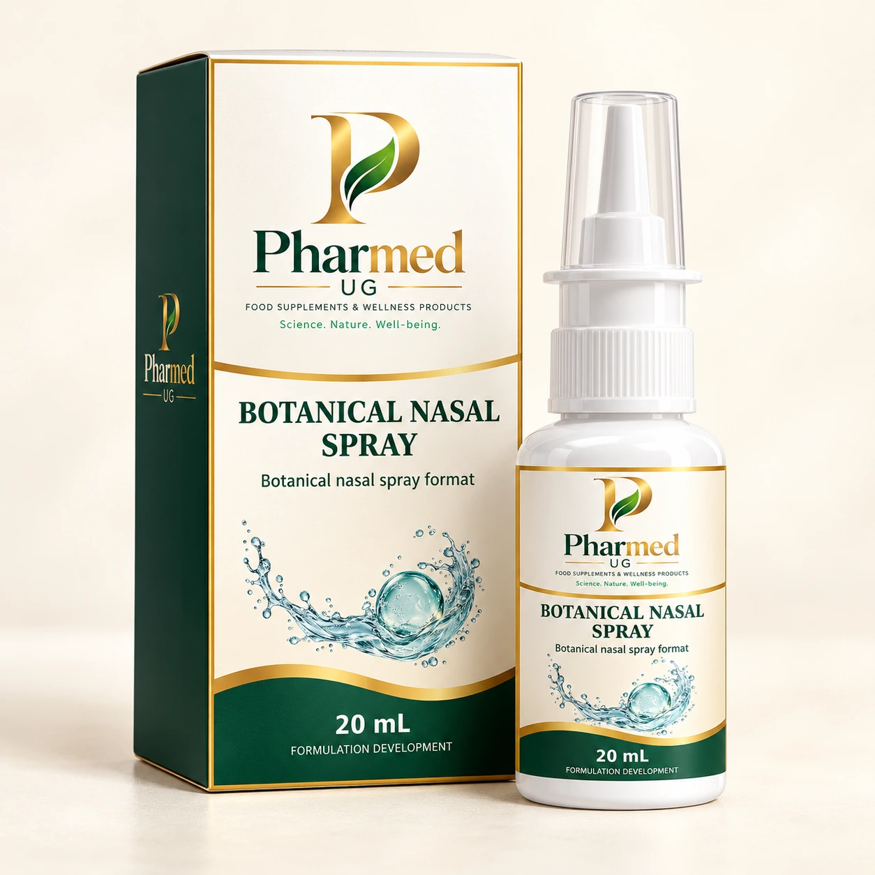 PHARMED BOTANICAL NASAL SPRAY packaging visualisation