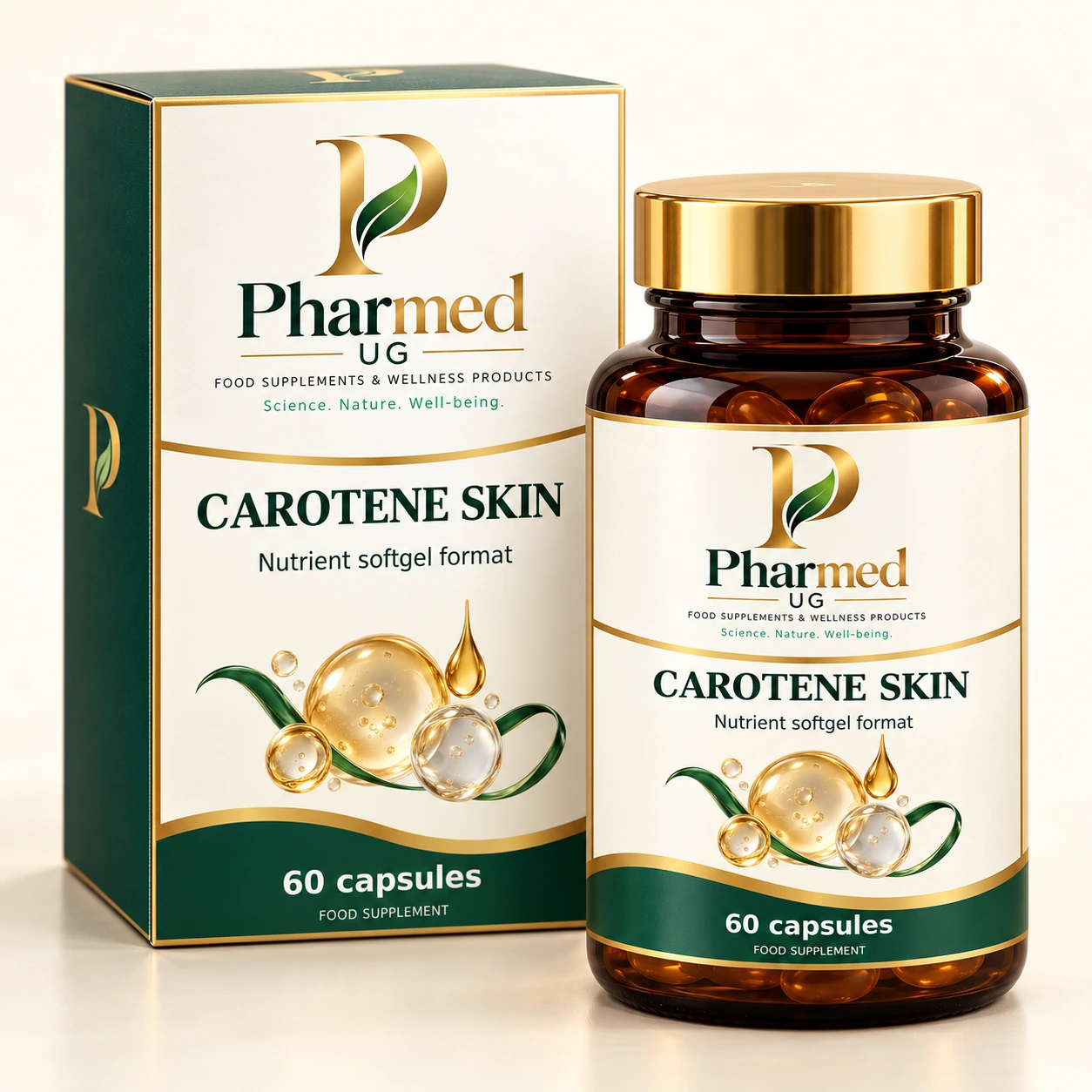 PHARMED CAROTENE SKIN packaging visualisation