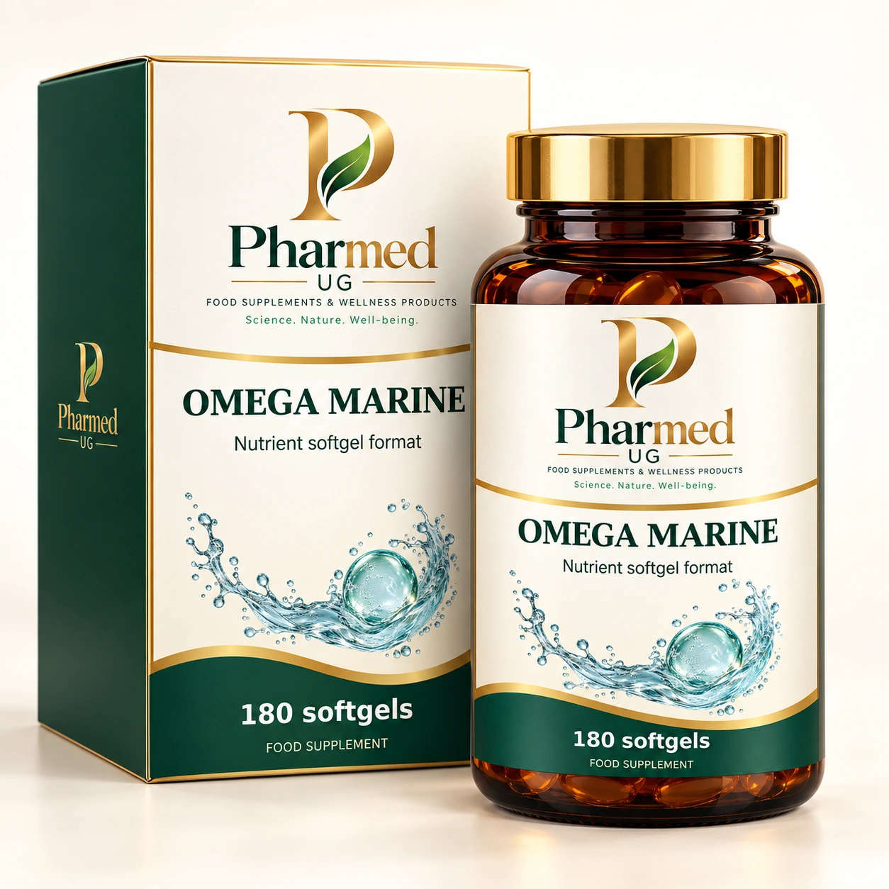 PHARMED OMEGA MARINE packaging visualisation